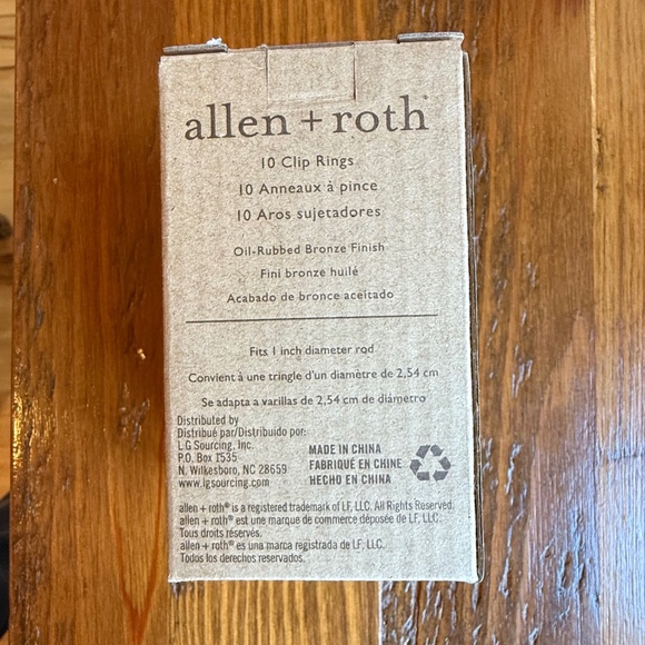 60 Black Curtain Rod Rings - Picture 5 of 5